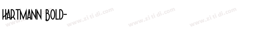 Hartmann Bold字体转换